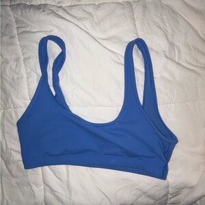 Aritzia TnaAction Mini Bra Top Blue